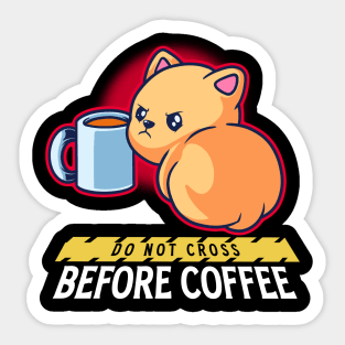 Morning Danger Sticker